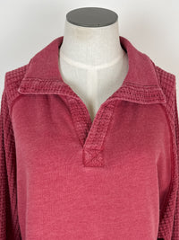 Laura Waffle Knit Pullover