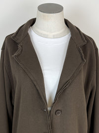 Hannah Raw Edge Blazer in Espresso