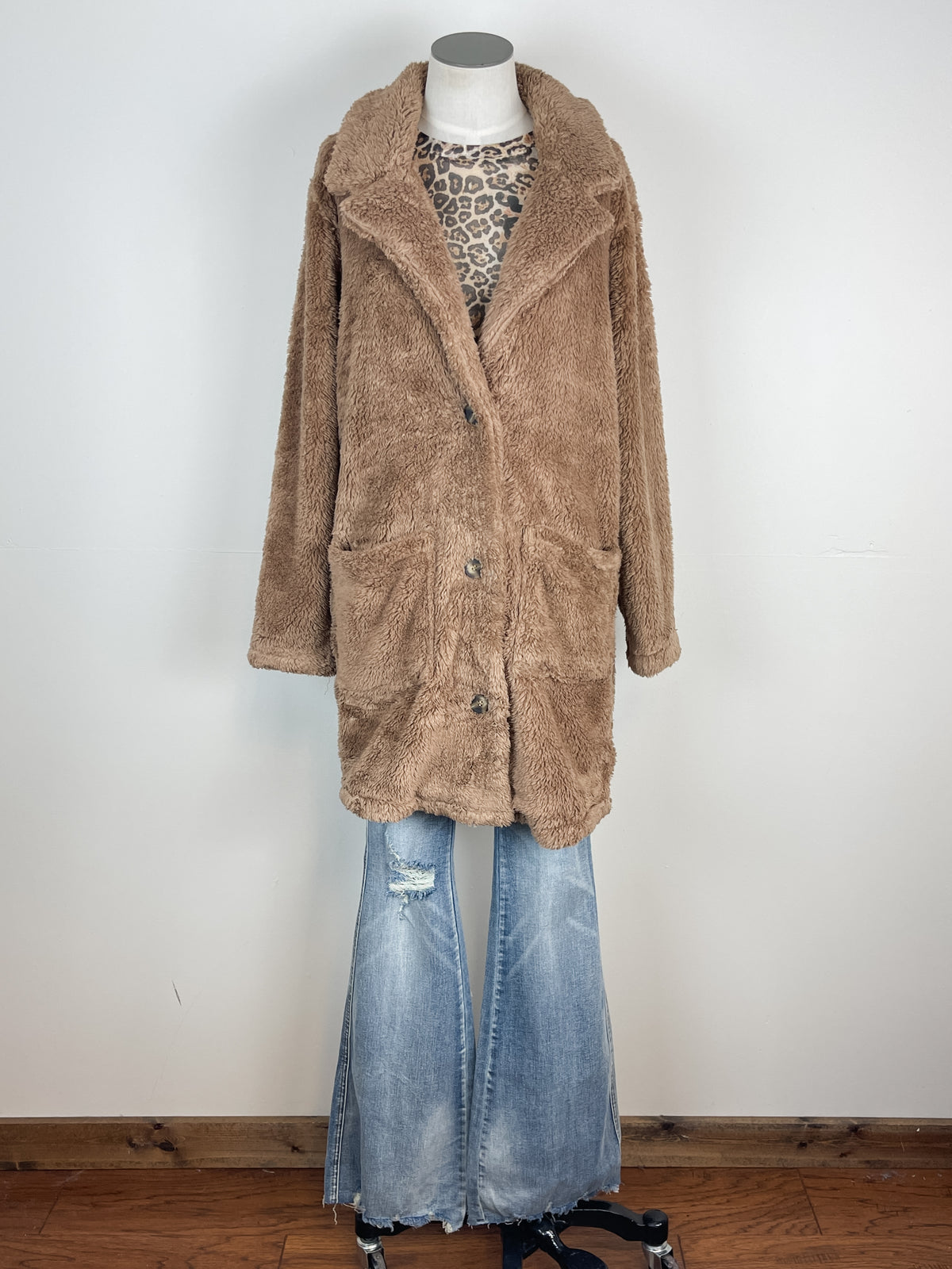 Krissa Long Sherpa Coat