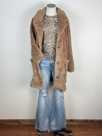 Krissa Long Sherpa Coat