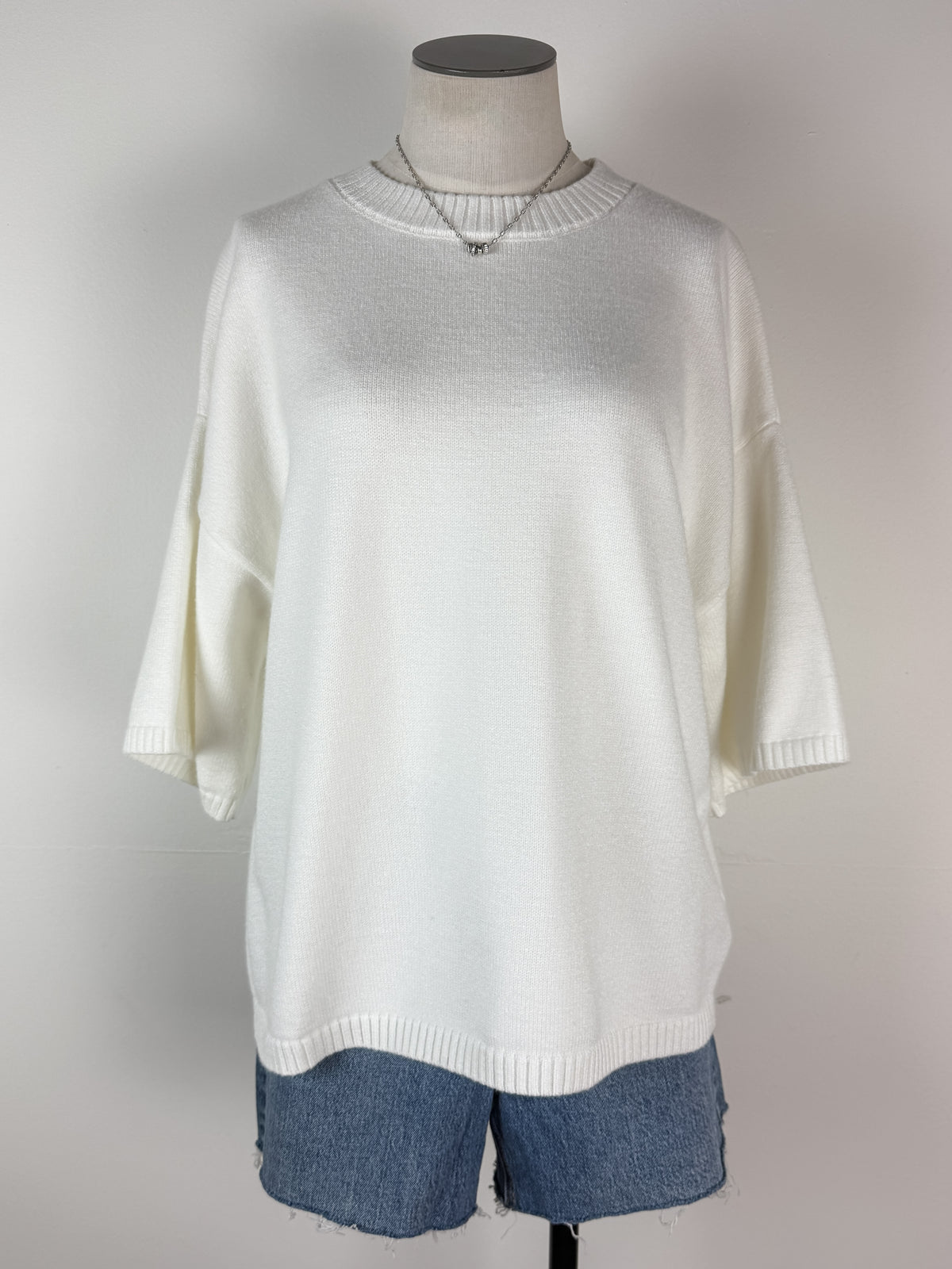 Rory Knit Top in Off White