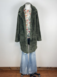 Krissa Long Sherpa Coat