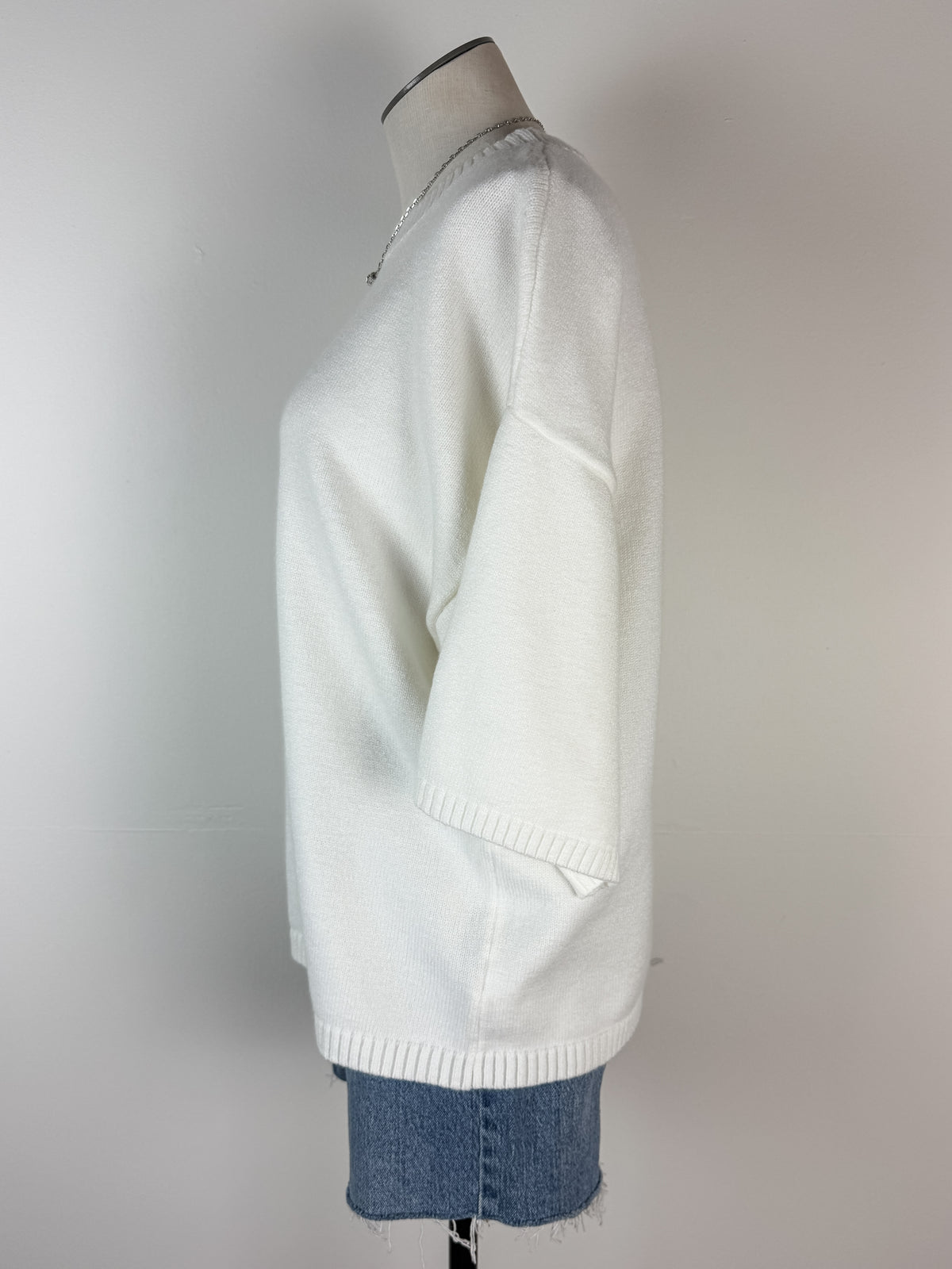Rory Knit Top in Off White
