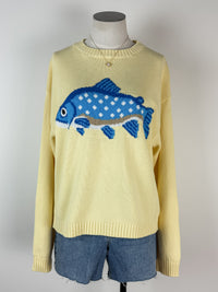Amy Fish Sweater in Lemon