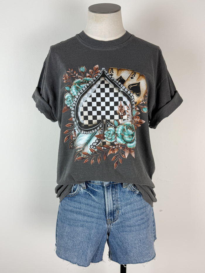 Ali Tee in Charcoal