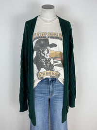 Willie Nelson On The Road Again Tee in Cream