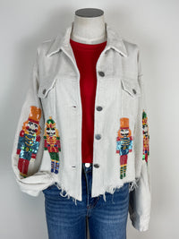 Nutcracker Corduroy Jacket in Off White