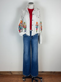 Nutcracker Corduroy Jacket in Off White