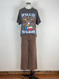 Willie Nelson Born for Trouble Tee in Dark Grey