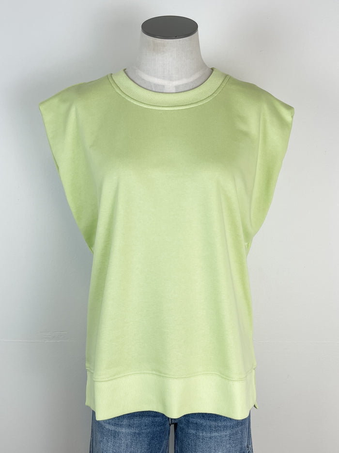 Aubrey Muscle Tee in Lime