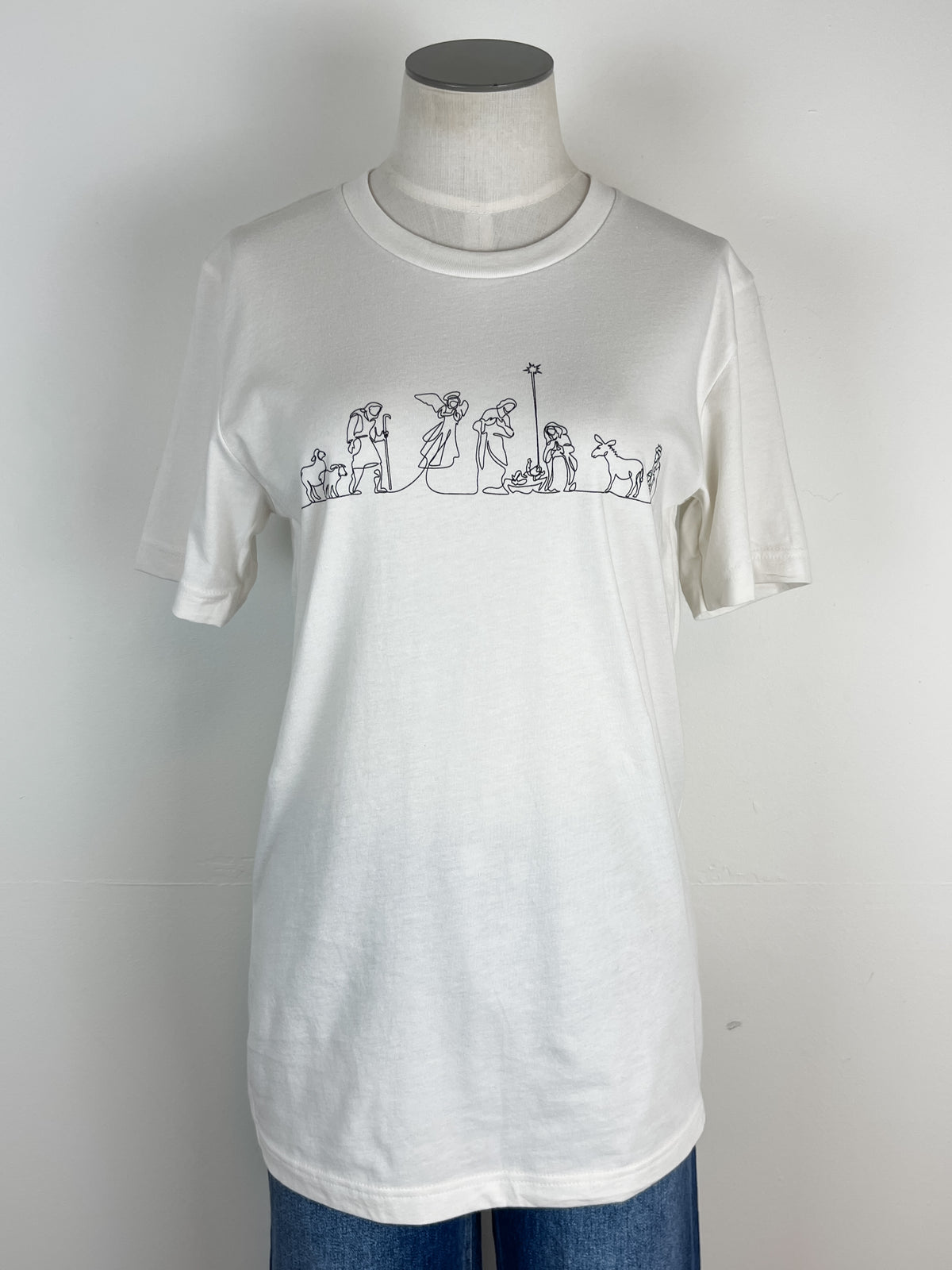 Nativity Tee in Vintage White