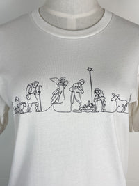 Nativity Tee in Vintage White