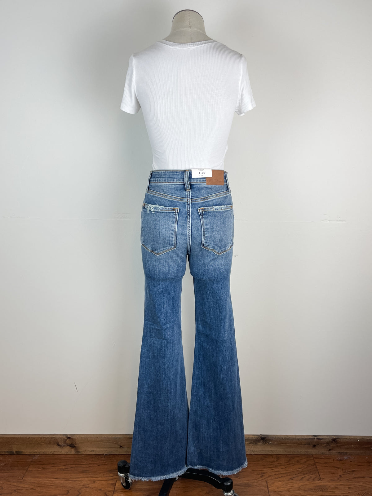 Judy Blue Laura Mid Rise Button Fly Flares