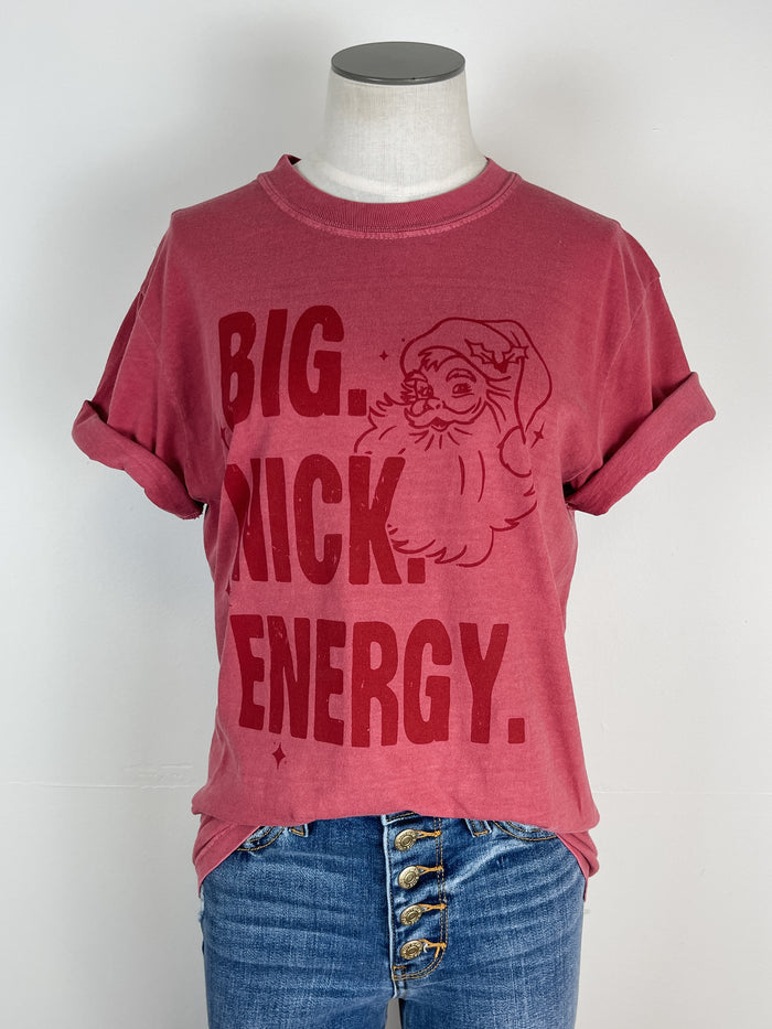 Big Nick Energy Tee in Crimson