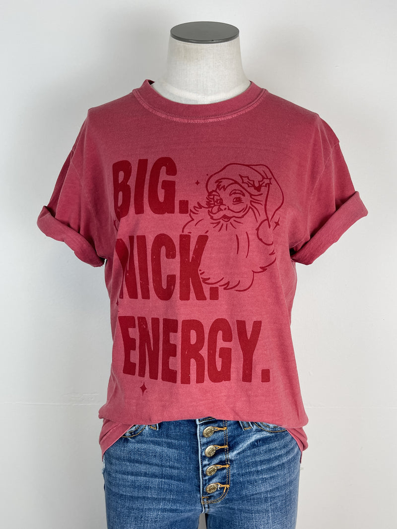 Big Nick Energy Tee in Crimson