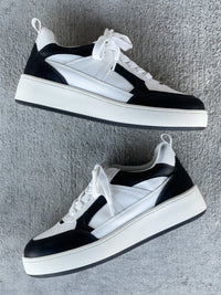 MIA Dice Sneaker in Black/White