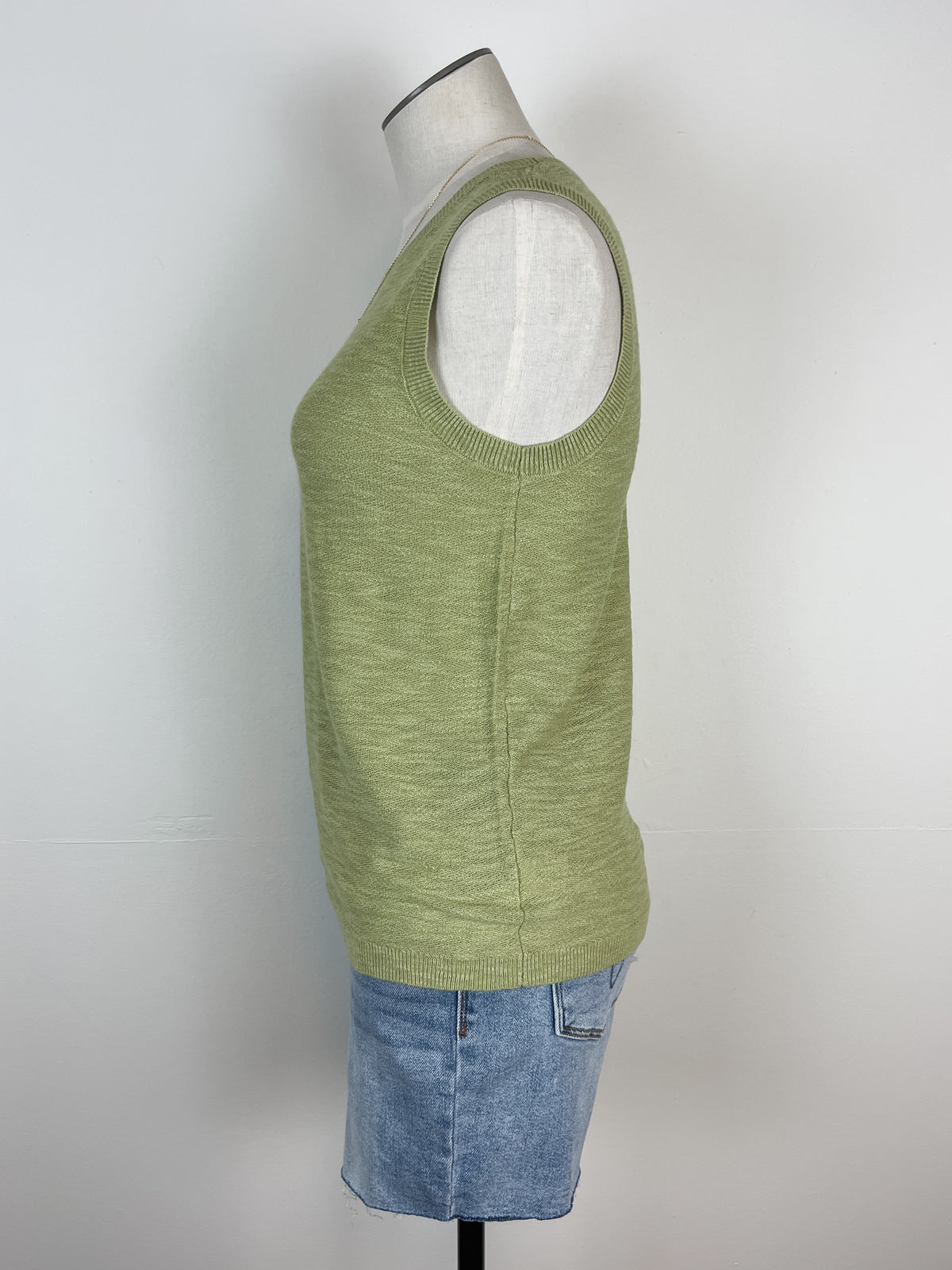 Madeline Knit Tank in Matcha