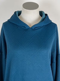 Ada Textured Pullover in Teal