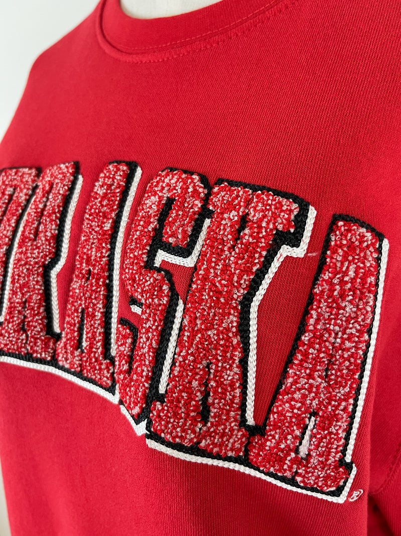 Laura Nebraska Crew Neck in Red