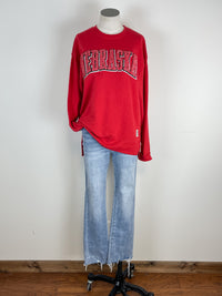 Laura Nebraska Crew Neck in Red