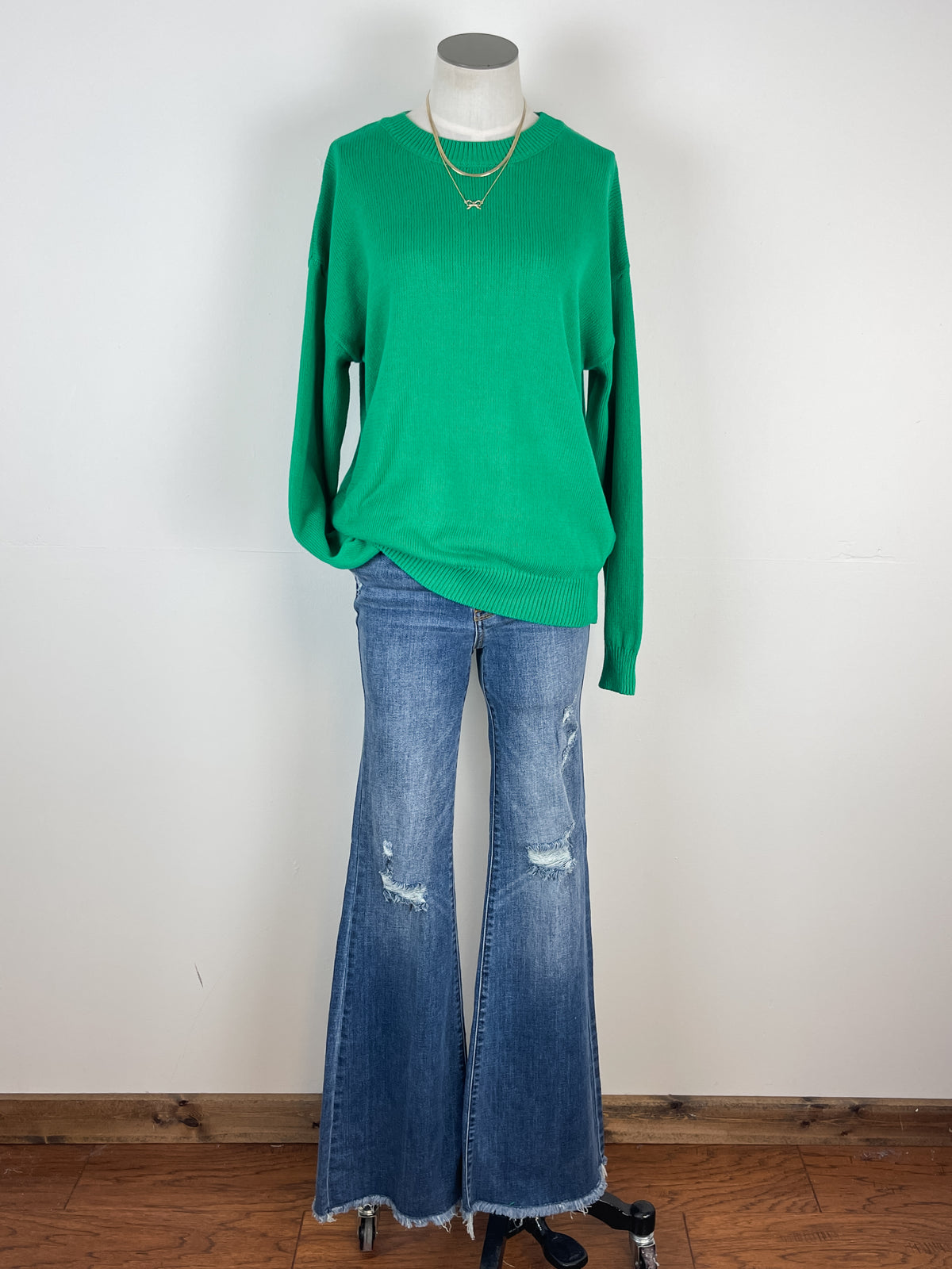 Darcy Basic Sweater in Green