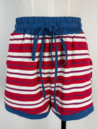 Ann Striped Set in Red Combo
