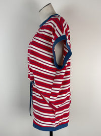 Ann Striped Set in Red Combo