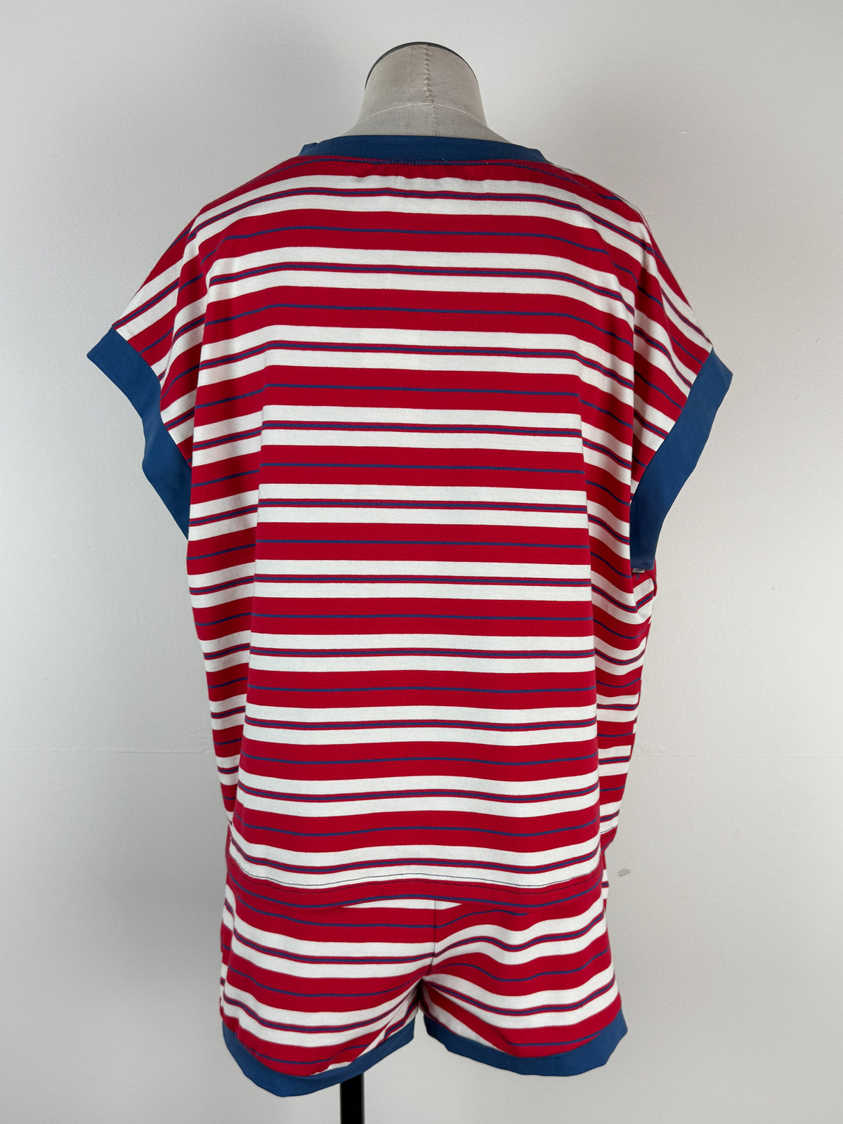 Ann Striped Set in Red Combo