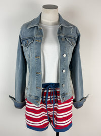 Ann Striped Set in Red Combo