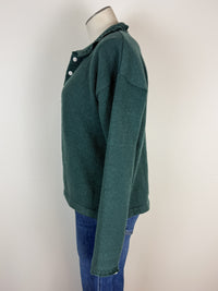 Ava Collared Cardigan in Teal