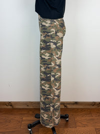 Cello Lea High Rise Wide Leg Jean in Camo