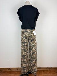 Cello Lea High Rise Wide Leg Jean in Camo