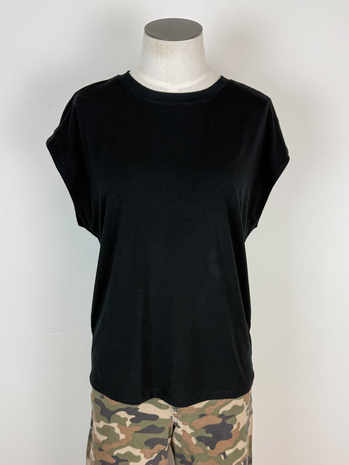 Charlie Basic Short Sleeve Tee in Black