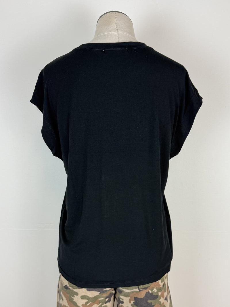 Charlie Basic Short Sleeve Tee in Black