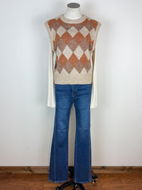 Sloane Sweater Vest in Pumpkin