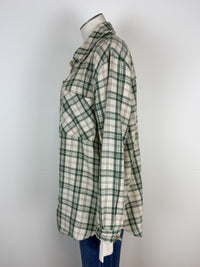 Brielle Classic Plaid Button Down in Green