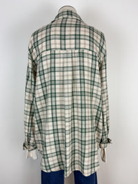 Brielle Classic Plaid Button Down in Green