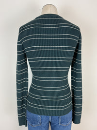 Peyton Sweater Top in Teal