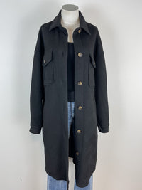 Agatha Textured Jacket in Black