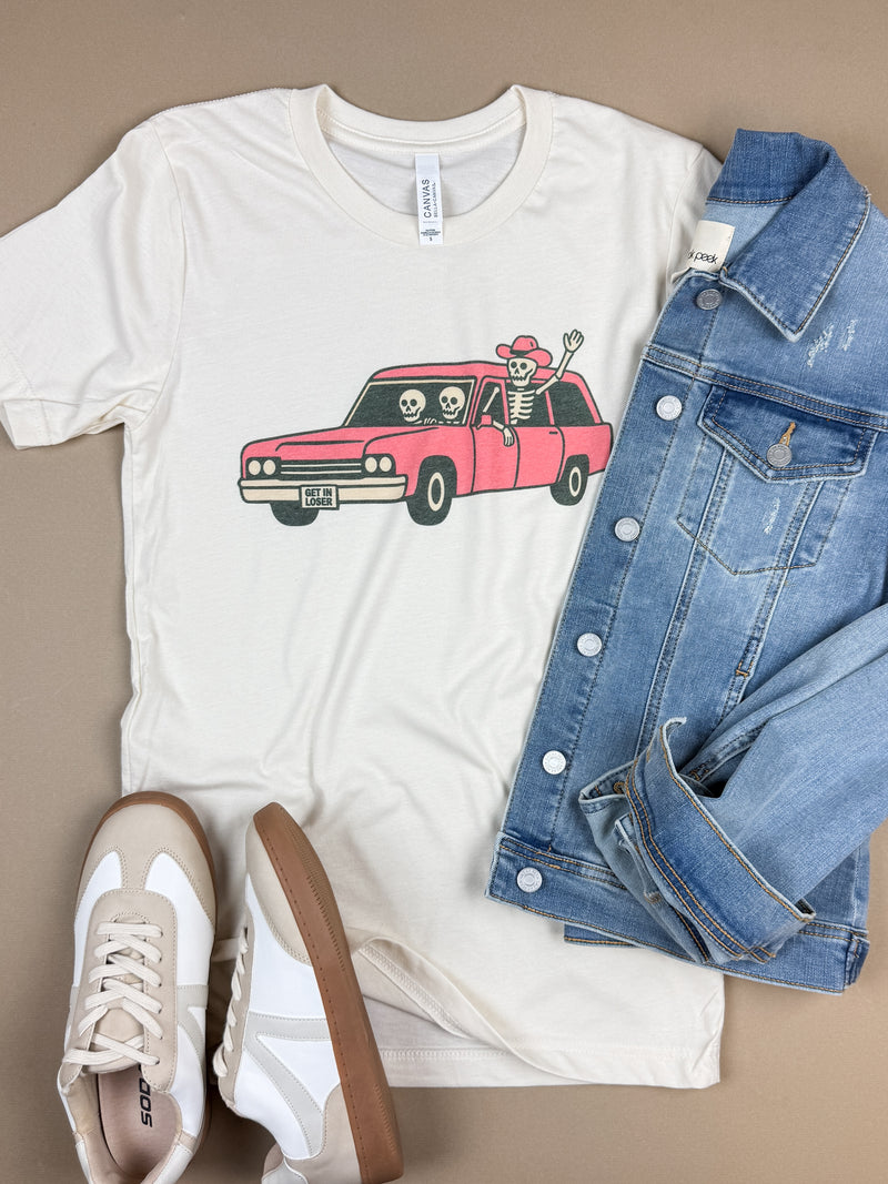 Get in Loser Halloween Tee in Sand
