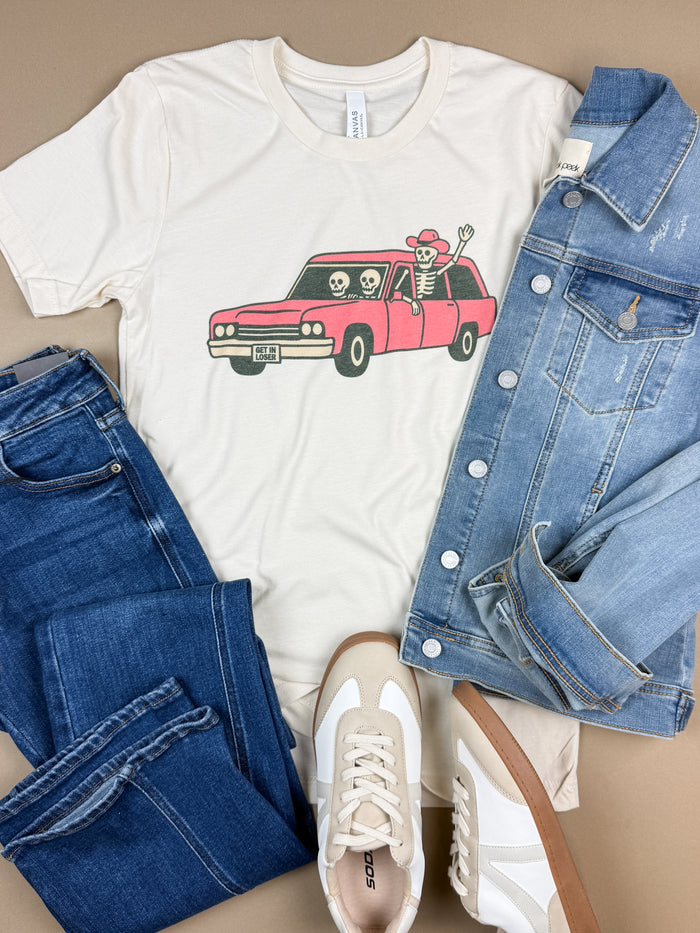 Get in Loser Halloween Tee in Sand