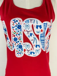 USA Tank in Red