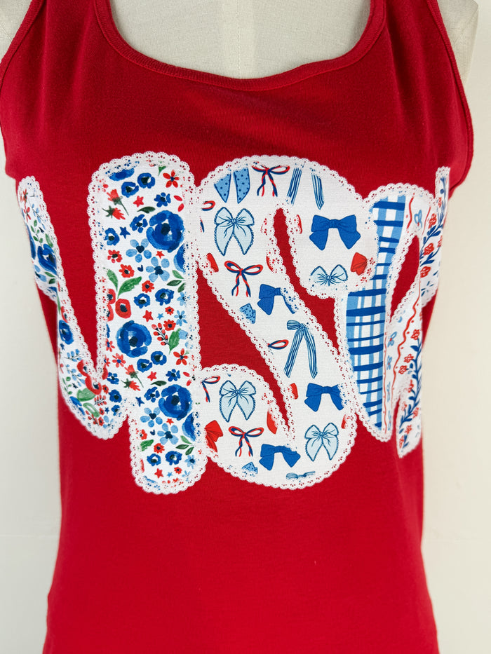 USA Tank in Red
