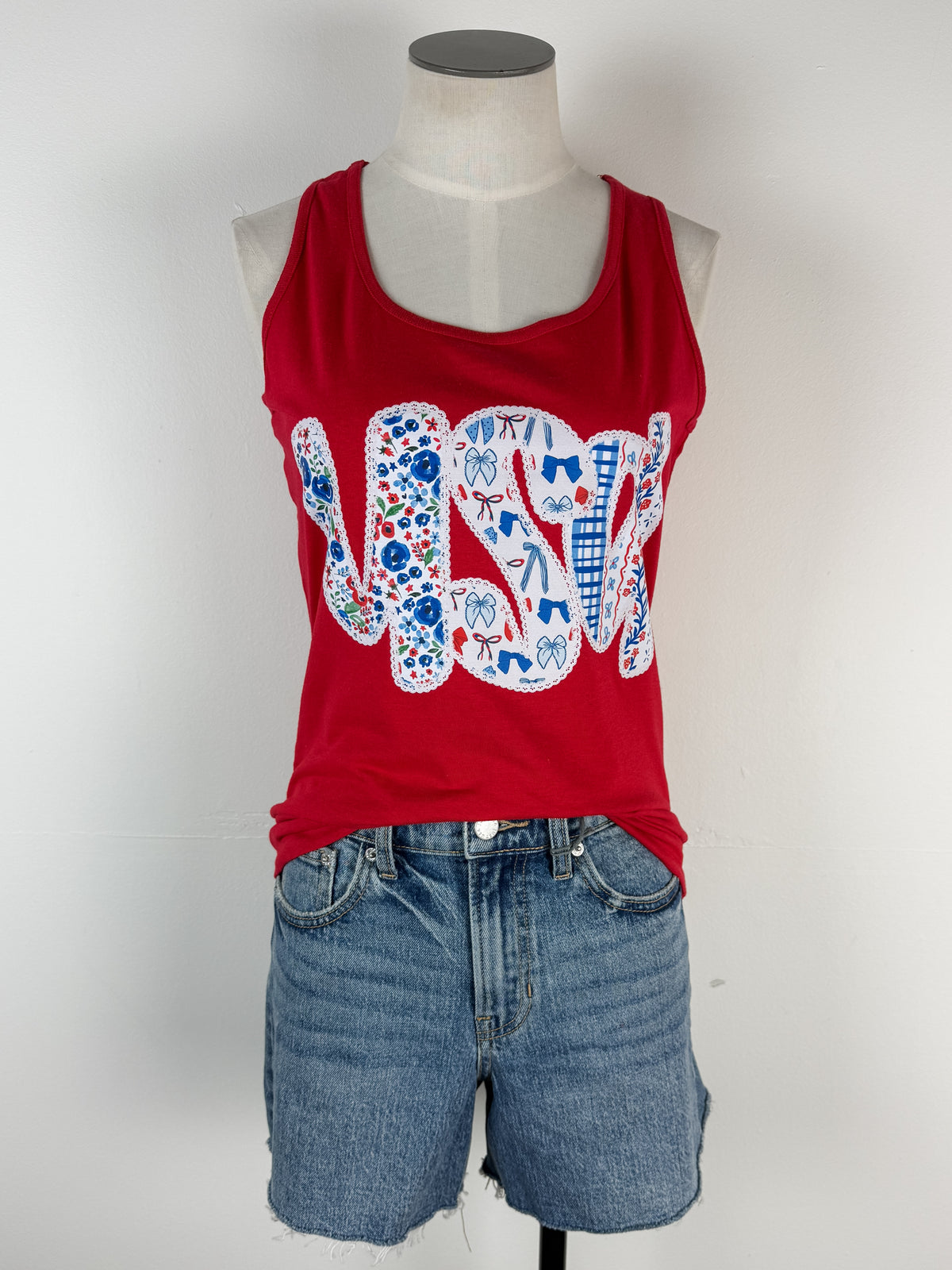 USA Tank in Red