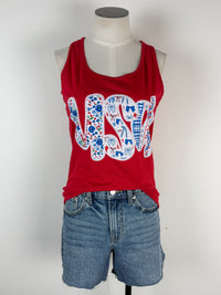 USA Tank in Red