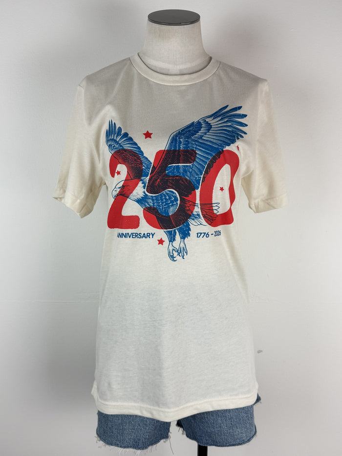 250th Eagle Tee in Natural