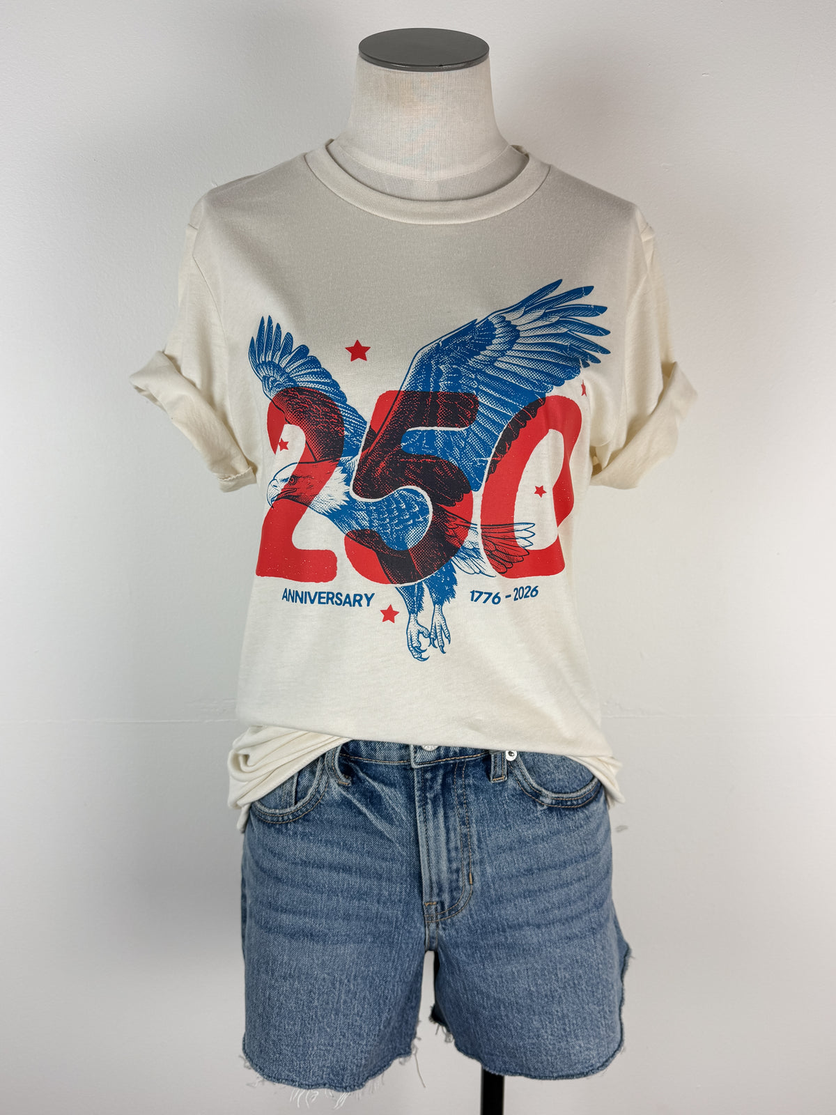 250th Eagle Tee in Natural