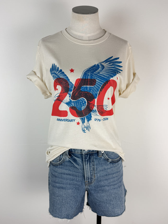 250th Eagle Tee in Natural