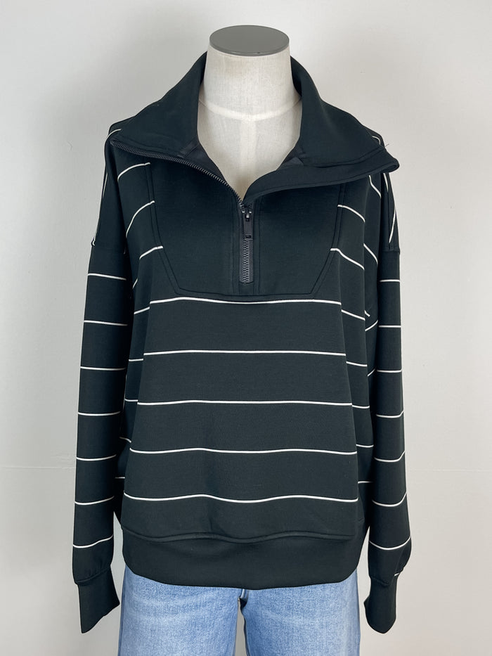 Emmy Striped Quarter Zip