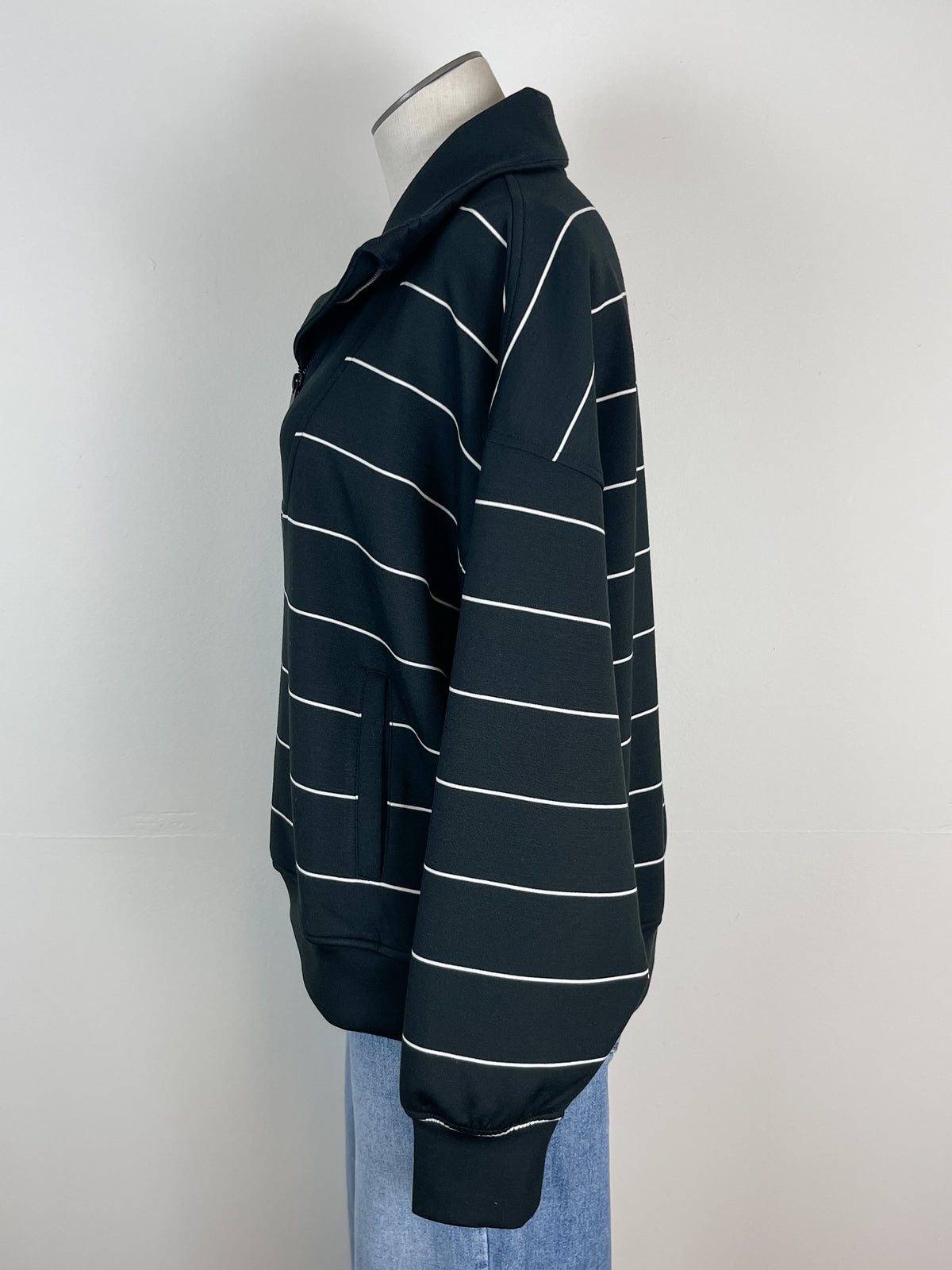 Emmy Striped Quarter Zip